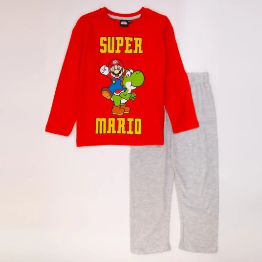 Super Mario Pysjamas Wahoo Yoshi - 104 / 4 år - Barn - Gutt/Jente - 60% bomull/40% polyester Super Mario Pysjamas Wahoo Yoshi - 104 / 4 år - Barn - Gutt/Jente - 60% bomull/40% polyester