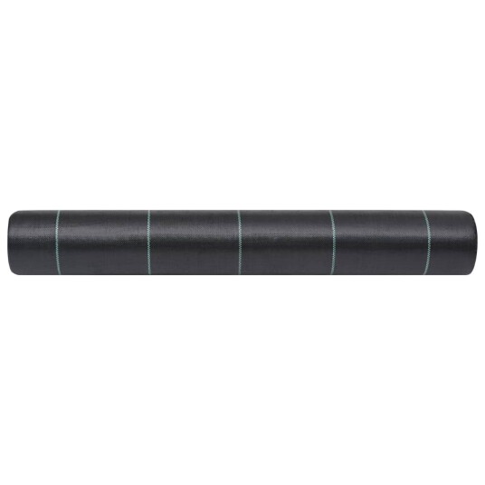 vidaXL Kontrollmatte for ugress svart 1x200 m PP