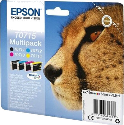 Epson T0715 Multipack - Blekkpatron Epson T0715 Multipack - Blekkpatron
