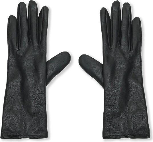 Vero Moda Vmmary Leather Gloves   BLACK   S/M