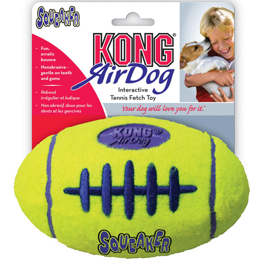 Kong Airdog Squeaker Football Hundeleke Medium 7 X 12 cm Kong Airdog Squeaker Football Hundeleke Medium 7 X 12 cm