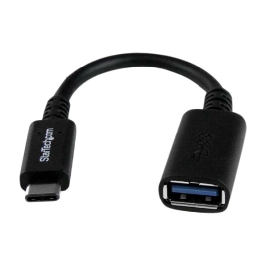 StarTech.com USB31CAADP USB kabel 0,15 M USB 3.2 Gen 1 3.1 Gen 1 USB C USB A svart