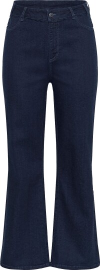 Kaffe Curve Kclaurina Flared Full Length Jeans DARK BLUE DENIM 52 Kaffe Curve Kclaurina Flared Full Length Jeans DARK BLUE DENIM 52