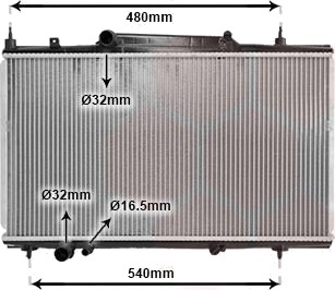 VAN WEZEL 40002230 Radiator motorkjøling