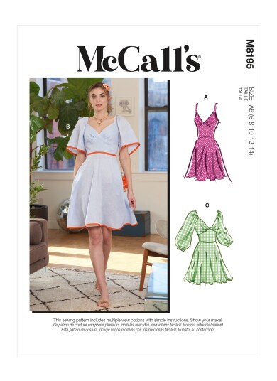 McCall's 8195 - Kjole F5 (16-18-20-22-24)