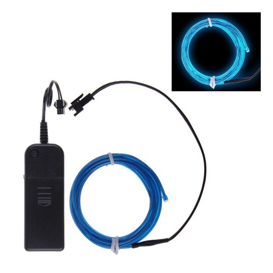 Catsson Int Group LTD El Wire Batteridrevet LED-slynge - Blå