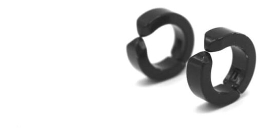 Hiprock Clip On Øredobber Svart