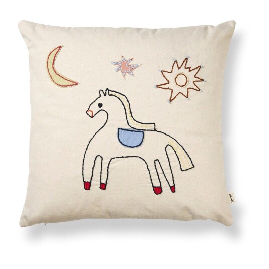 ferm LIVING Naive pute 40 x 40 cm Horse