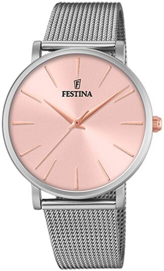 Festina Dameklokke F20475 2 Rosa/Stål Ø38 mm Festina Dameklokke F20475 2 Rosa/Stål Ø38 mm