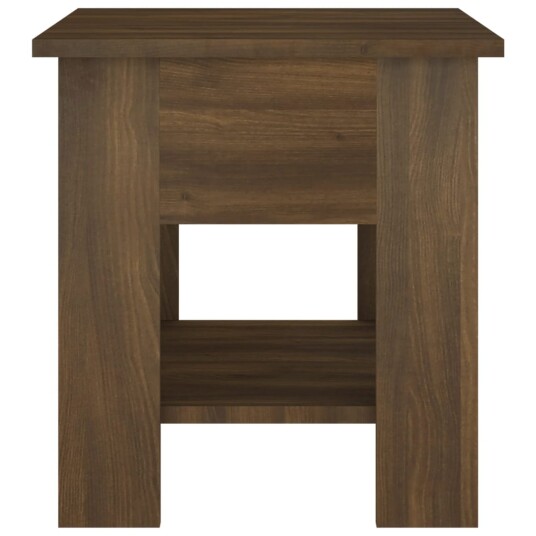 vidaXL Salongbord brun eik 40x40x42 cm konstruert tre