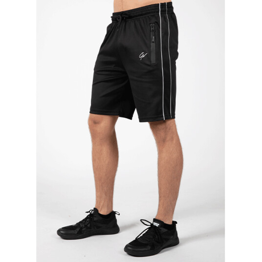 Wenden Track Shorts, Black/White Svart/Vit Small
