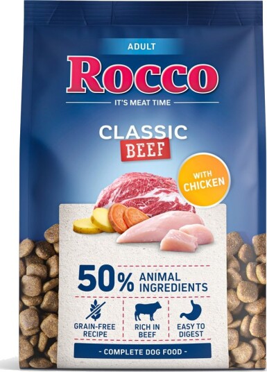 Rocco Tørrfôr Adult Classic Storfekjøtt Med Kylling 5 X 1 kg