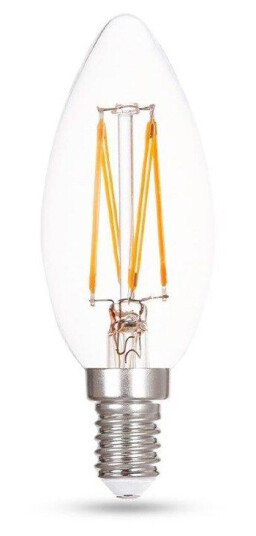 HiluX E14 - K2 Candle bulb - Clear - 5.2W - 470lm - 2700K - CRI97 - Dimmable HiluX E14 - K2 Candle bulb - Clear - 5.2W - 470lm - 2700K - CRI97 - Dimmable