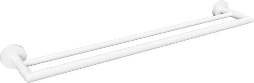 Kriss Simple dobbel håndkleholder, 60 cm, hvit