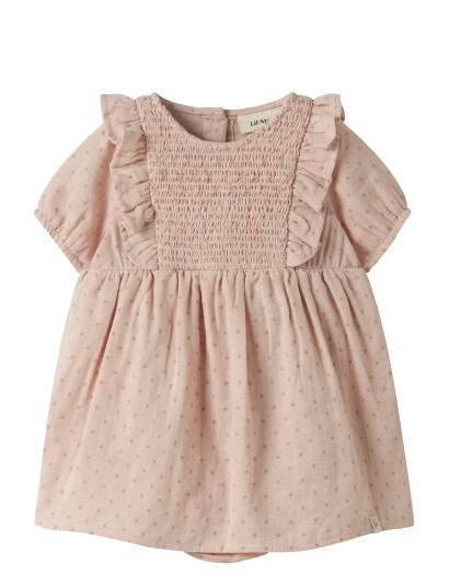 Lil"Atelier Nbfdembe Ss Loose Body Dress Lil Pink 68