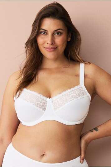 Ellos Plus Collection Spile BH Minimizer Carla Hvit