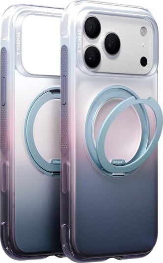Torras Mobildeksel O3 Air Gradient for iPhone 18 Pro Max - Lilla/Blå Torras Mobildeksel O3 Air Gradient for iPhone 18 Pro Max - Lilla/Blå