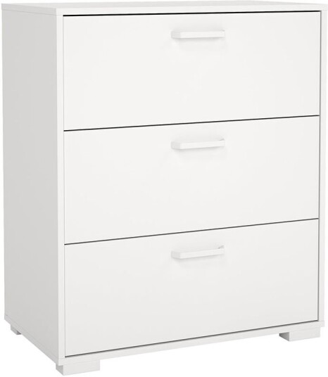 Sofia kommode 3 skuffer hvit.