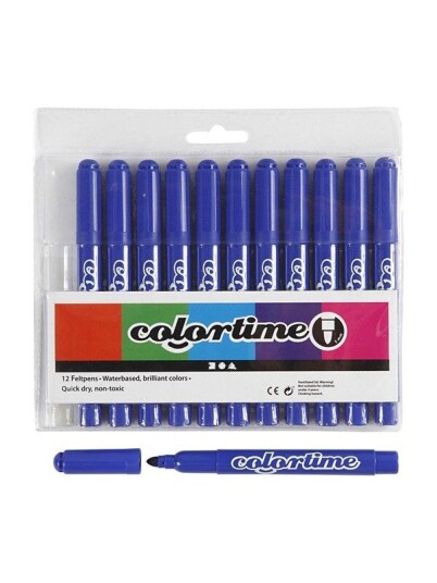 Creativ Company Blue Jumbo markers 12pcs.