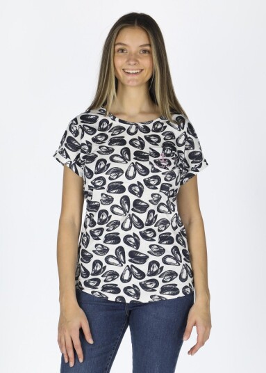 Seaside Miami Tee W White Clam 38 Strandklær