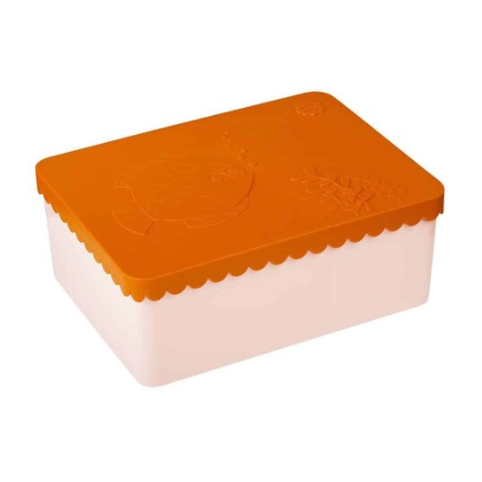 Blafre matboks i plast treroms Fisk Oransje/Rosa
