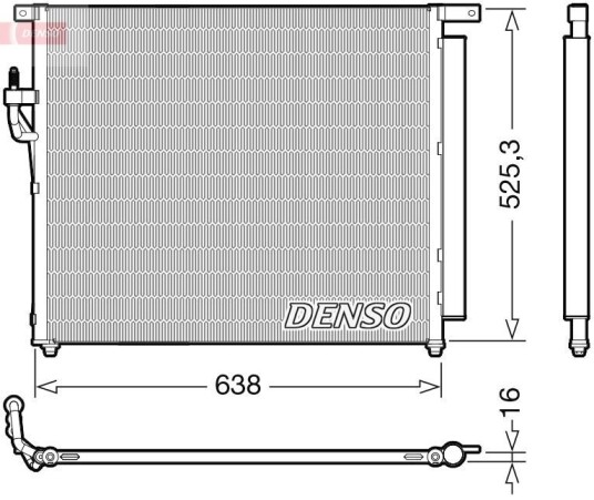 Kondensator DENSO DCN10049 Kondensator DENSO DCN10049