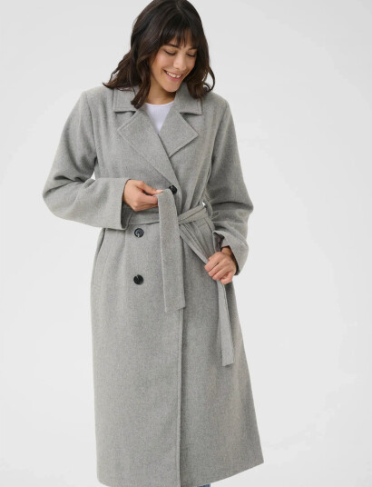 Kaffe Kafanny Long Coat Grey 44 Kaffe Kafanny Long Coat Grey 44