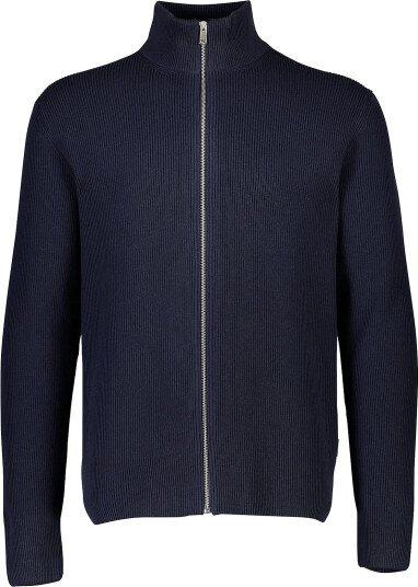 Lindbergh Knitted Zip Cardigan Navy M