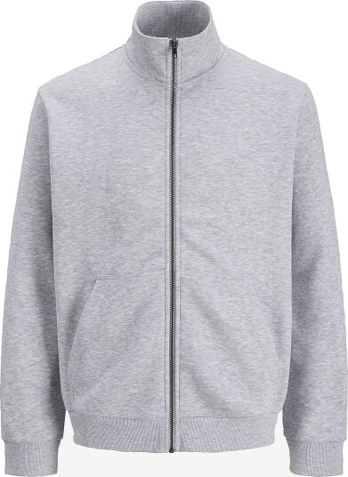 Jack & Jones Collegegenser Jjebradley Sweat Zip Hn Grå