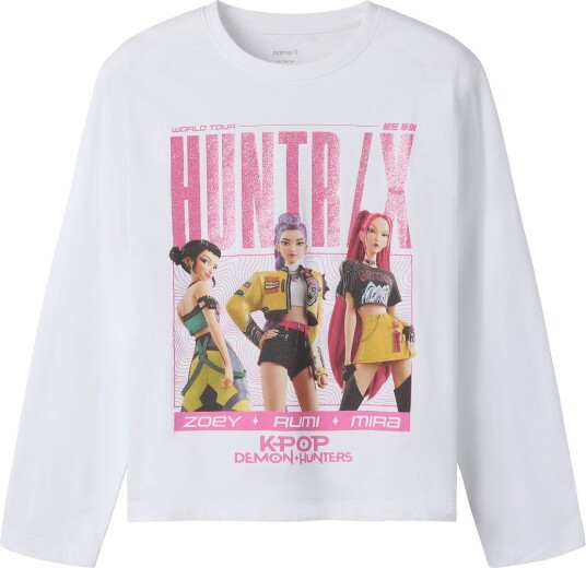 name it Nkfaris Kpop Ls Nreg Top Box Lnoos Sky - BRIGHT WHITE - 116