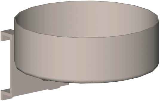 Treston 83216251 Krok R33, lengde 30 mm, avdeler 90 mm, Garasjeinnredning & oppbevaring