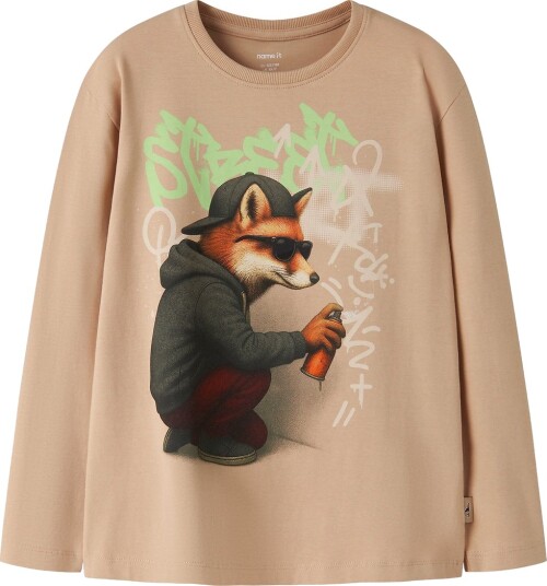 Name It Genser NmmNicky Sesam Name It 1½ år (86) Genser Beige Brun