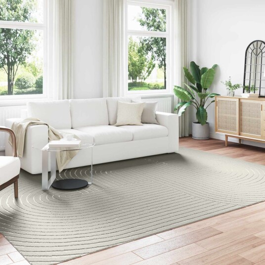 Områdetepper Rektangulær PALMERAS grønn 240 x 340 cm Polyester