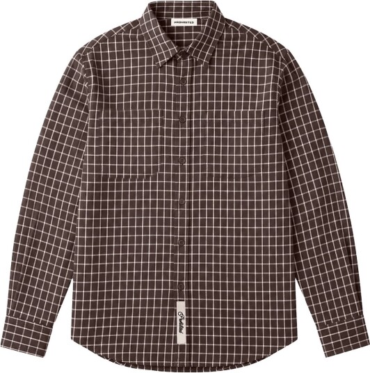 Prohibited Seasoned Flannel Shirt   Brown   XXL