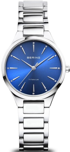 Bering Dameklokke 15630 707 Titanium Blå/Titan Ø30 mm