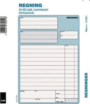 Regning Emo A5 selvkopi. 3x50 sett num Regning Emo A5 selvkopi. 3x50 sett num