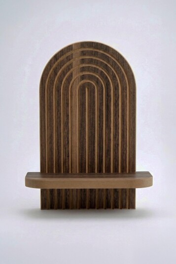 Hasina Vegghylle 26x35x13 cm - Wenge