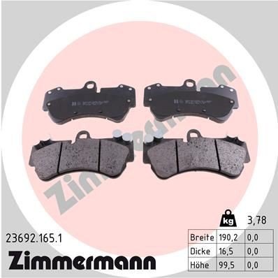 Bremseklosser ZIMMERMANN 23692.165.1