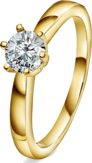 Olivia by Gullfunn, Diamantring i 585 gult gull 0,50 ct
