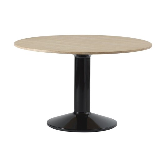 Muuto Midst søylebord Ø 120 cm Oiled Oak-Black Muuto Midst søylebord Ø 120 cm Oiled Oak-Black