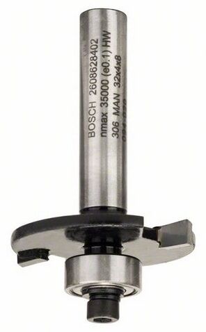 Bosch 32 mm Skivenotfres med Styrekulelager, 51 mm Lengde, 8 mm Borekapasitet