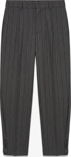 Topshop Tsalaz Straight Leg Folded Trouser - CHARCOAL GRAY - 38