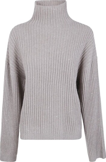 Brunello Cucinelli Dame Strikkevarer Beige M, Brunello Cucinelli Dame Strikkevarer Beige M,