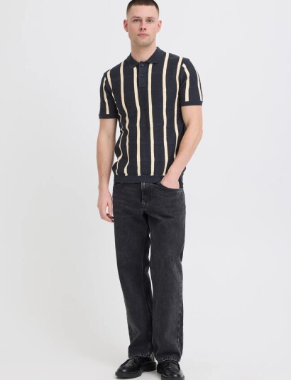 Blend Bhdarin Knit Polo Navy S Blend Bhdarin Knit Polo Navy S