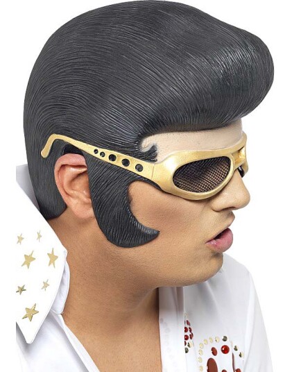 Elvis Presley Latex Hodeplagg med Briller Elvis Presley Latex Hodeplagg med Briller