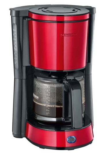 Severin KA 4817 Kaffemaskin 10 kopper fire red metallic/black