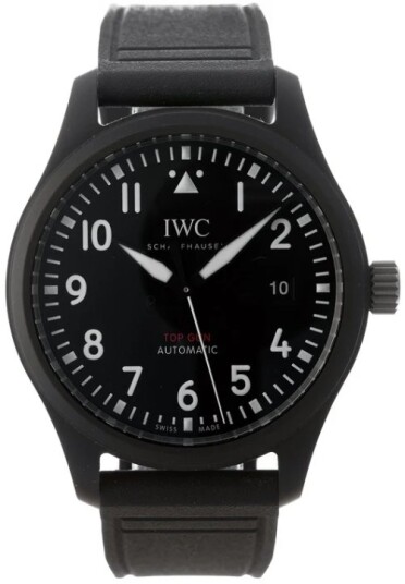 IWC Herreklokke IW326906 Pilots Sort/Gummi Ø41 mm IWC Herreklokke IW326906 Pilots Sort/Gummi Ø41 mm