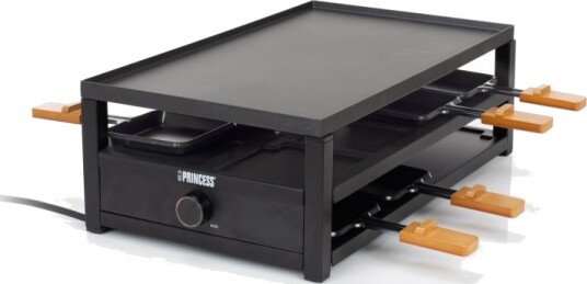 Princess Raclette 162655 Raclette i svart stål for 8 personer Princess Raclette 162655 Raclette i svart stål for 8 personer