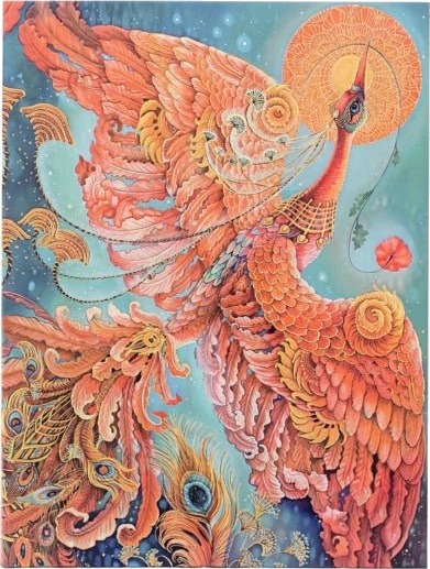 Firebird Birds of Happiness Ultra Unlined Hardback Journal Elastic Band Closure Firebird Birds of Happiness Ultra Unlined Hardback Journal Elastic Band Closure