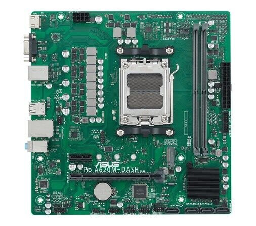 ASUS A620M-DASH-CSM Micro ATX Hovedkort med AMD AM5 Sokkel og DDR5 RAM ASUS A620M-DASH-CSM Micro ATX Hovedkort med AMD AM5 Sokkel og DDR5 RAM